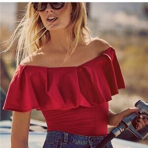 Free People Tula Ruffle Top